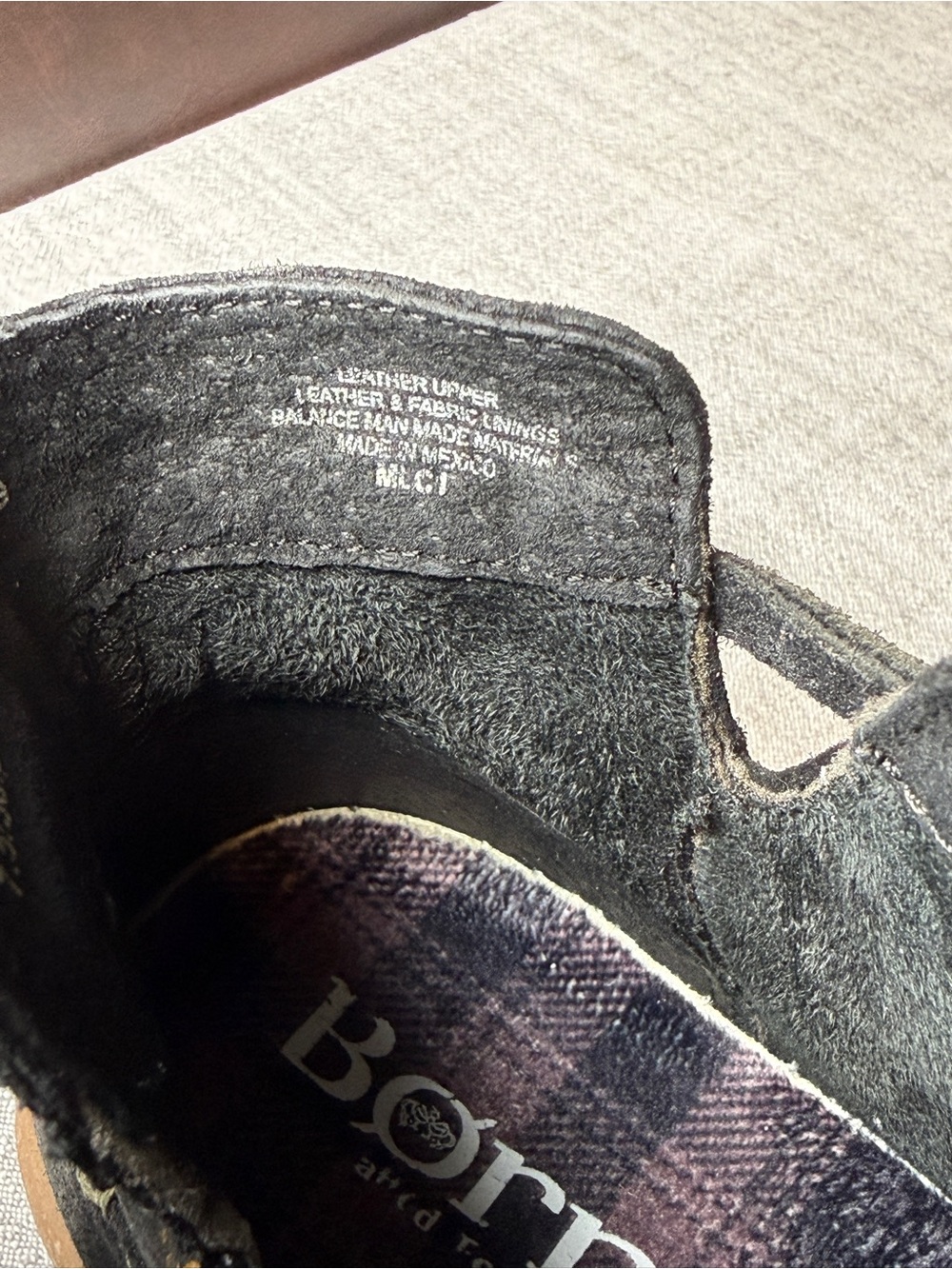 Born Tarkiln Black Distressed Leather Ankle Boots 7.5 - Picture 14 of 16